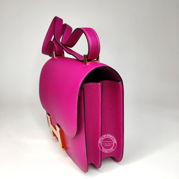 Hermès Constance 24cm Rose Pourpre/Anemone HSS Epsom GHW