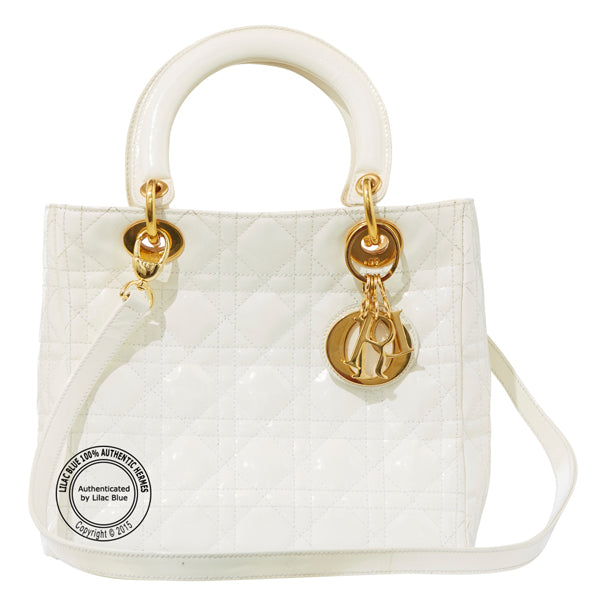 24cm White Lady Dior. Preloved