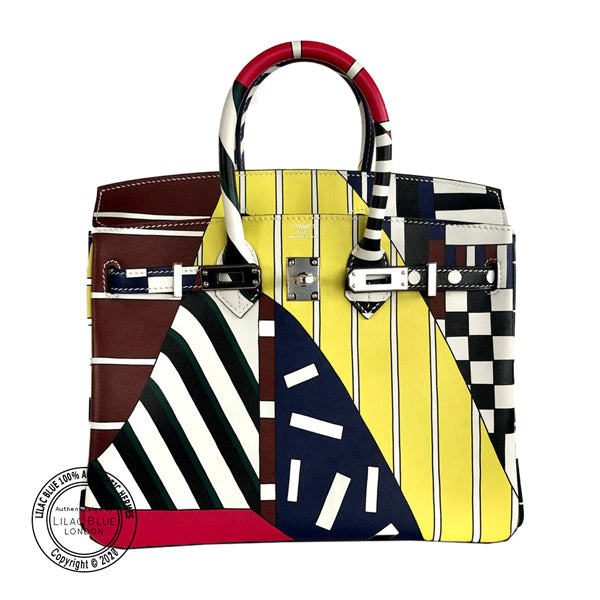 Hermès Birkin 25cm One Two Three & Away Swift PHW