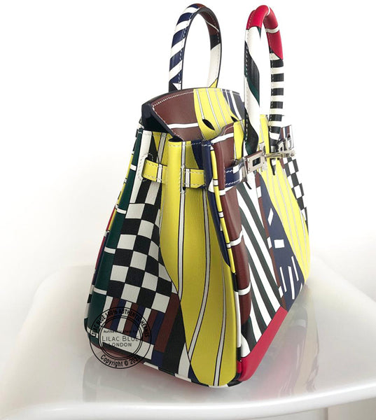 Hermès Birkin 25cm One Two Three & Away Swift PHW