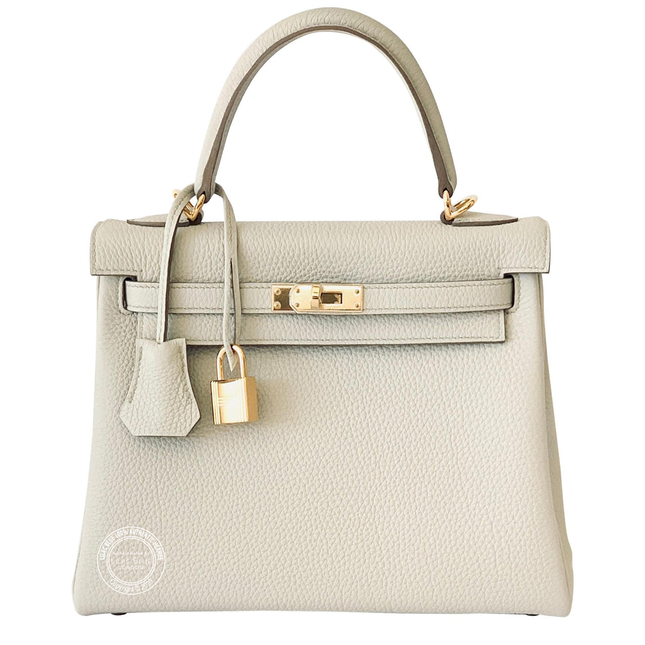 Hermès Kelly 25cm Beton Togo GHW