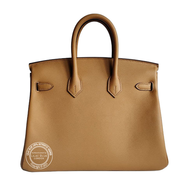 Hermès Birkin 25cm Biscuit In & Out Limited Edition Swift PHW