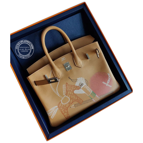 Hermès Birkin 25cm Biscuit In & Out Limited Edition Swift PHW
