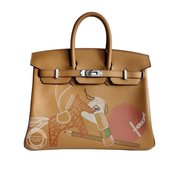 Hermès Birkin 25cm Biscuit In & Out Limited Edition Swift PHW