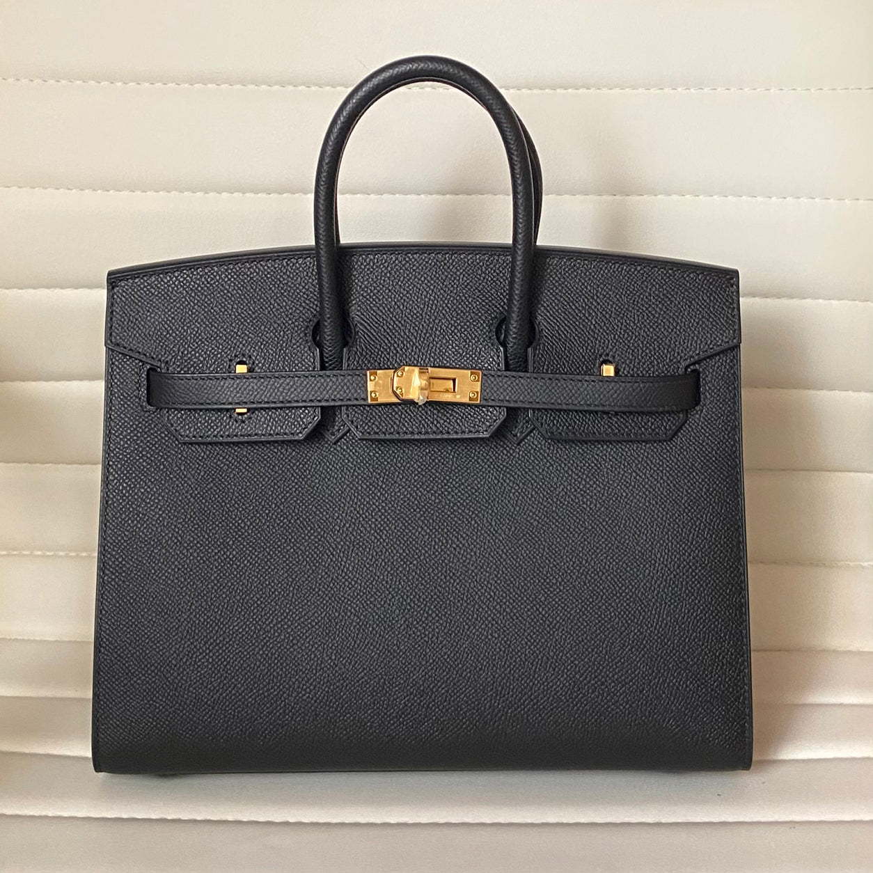 Hermès Birkin 25cm Black Epsom Sellier GHW