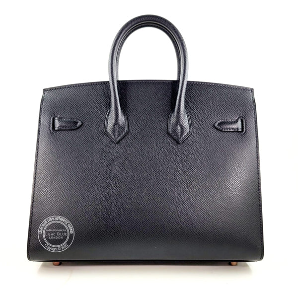 Hermès Birkin 25cm Black Epsom Sellier RGHW