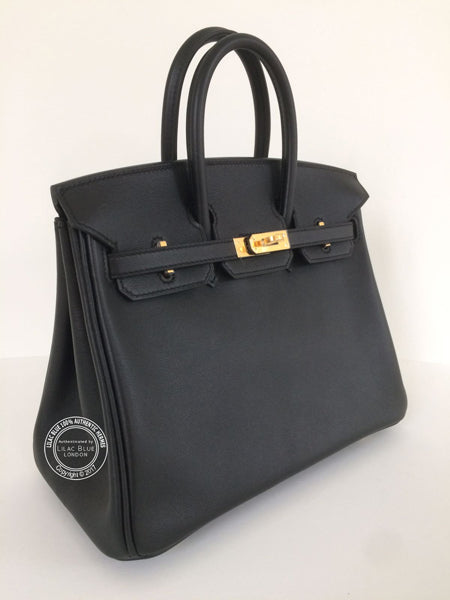Hermes Birkin 25cm Black Birkin Swift GHW