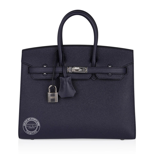 Hermès Birkin 25cm Bleu Indigo Sellier Epsom PHW