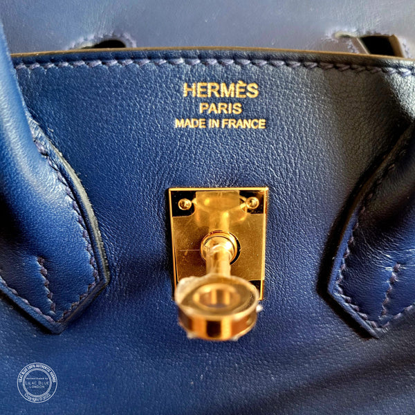 Hermès Birkin 25cm Bleu Navy Swift GHW