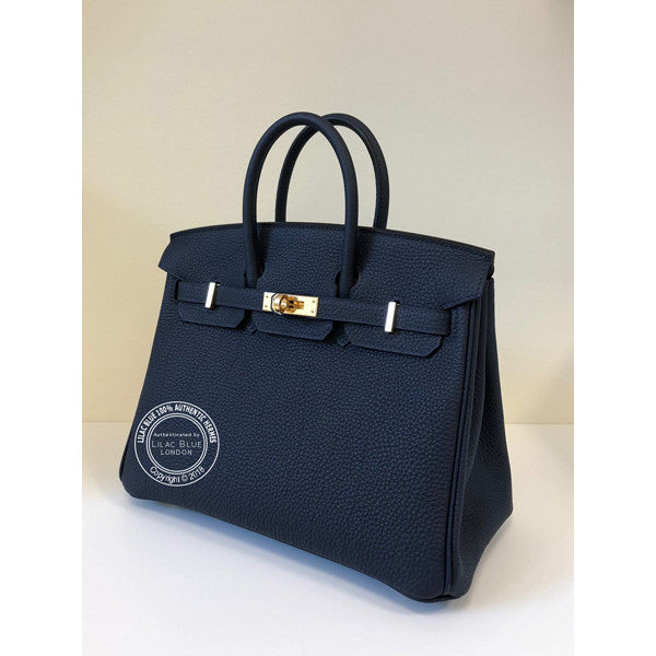 Hermès Birkin 25cm Bleu Nuit Togo GHW
