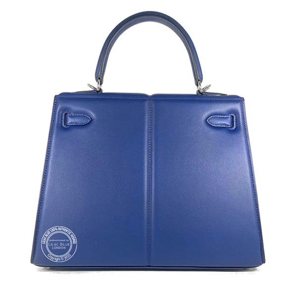 Hermès Kelly 25cm Bleu Saphir Padded Swift PHW
