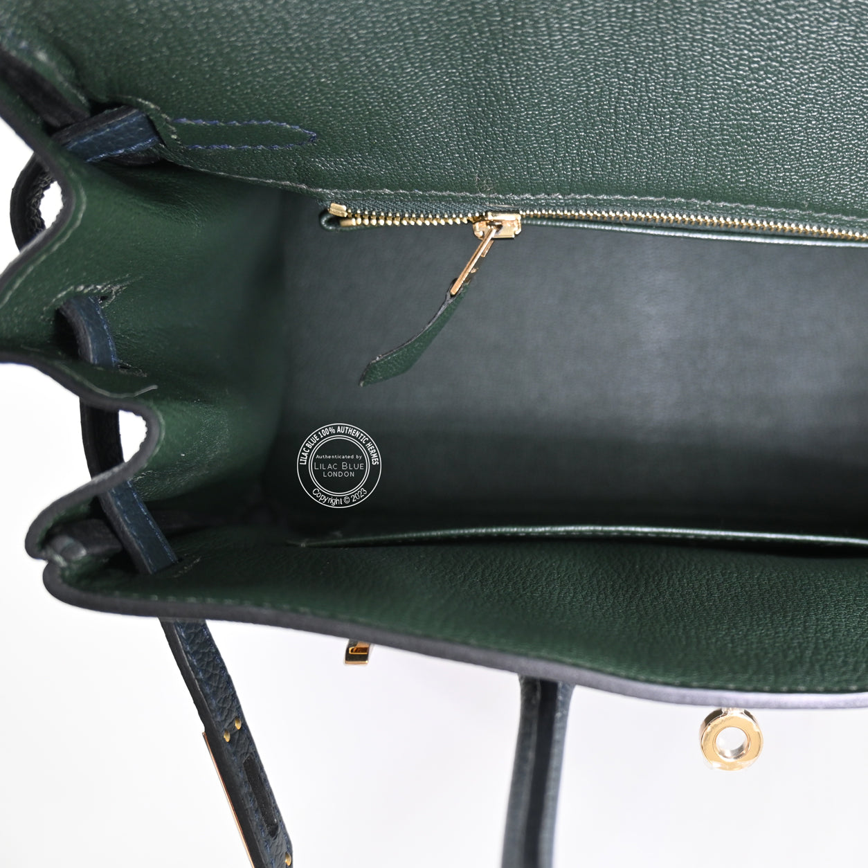 Hermès Birkin 25cm Caban/Vert Veronese HSS Togo PBHW