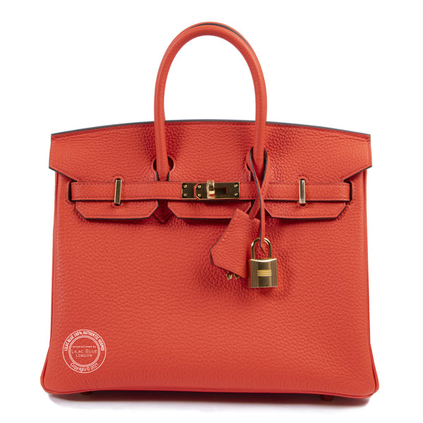 Hermès Birkin 25cm Capucine Togo GHW