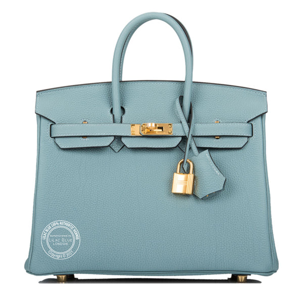 Hermès Birkin 25cm Ciel Togo GHW