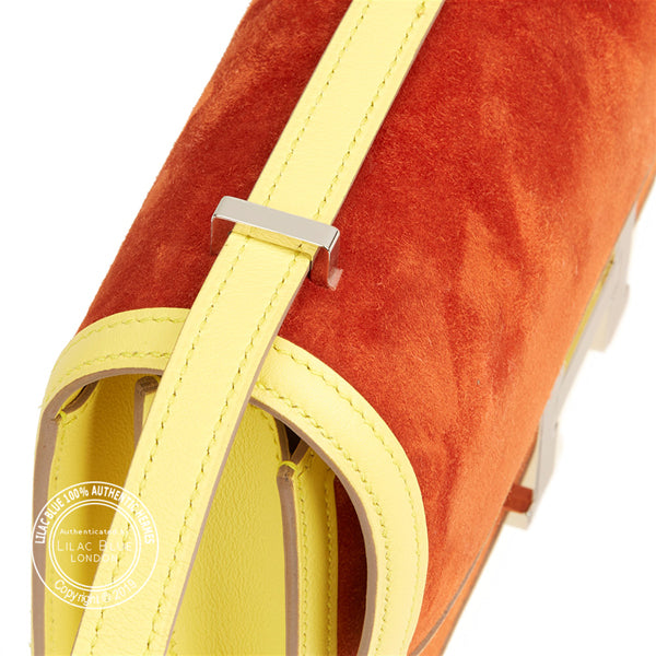 Hermès Constance 25cm Paprika/Soufre Elan Veau Doblis/Swift PHW - Preloved