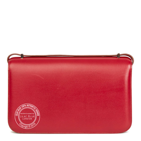 Hermès Constance 25cm Rubis Elan Tadelakt PHW - Preloved