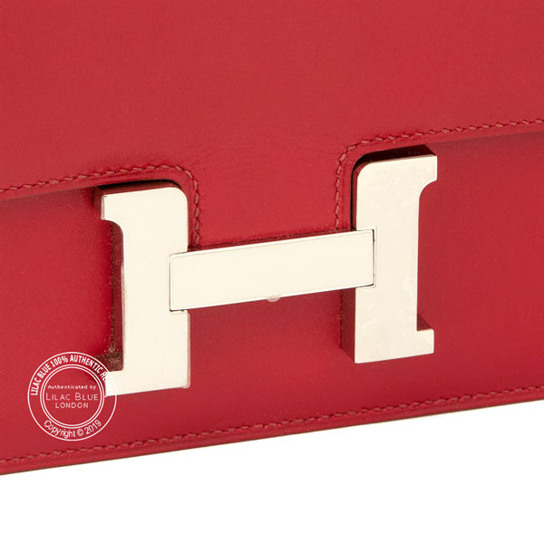 Hermès Constance 25cm Rubis Elan Tadelakt PHW - Preloved