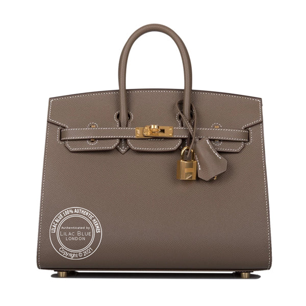 Hermès Birkin 25cm Etoupe Sellier Epsom GHW