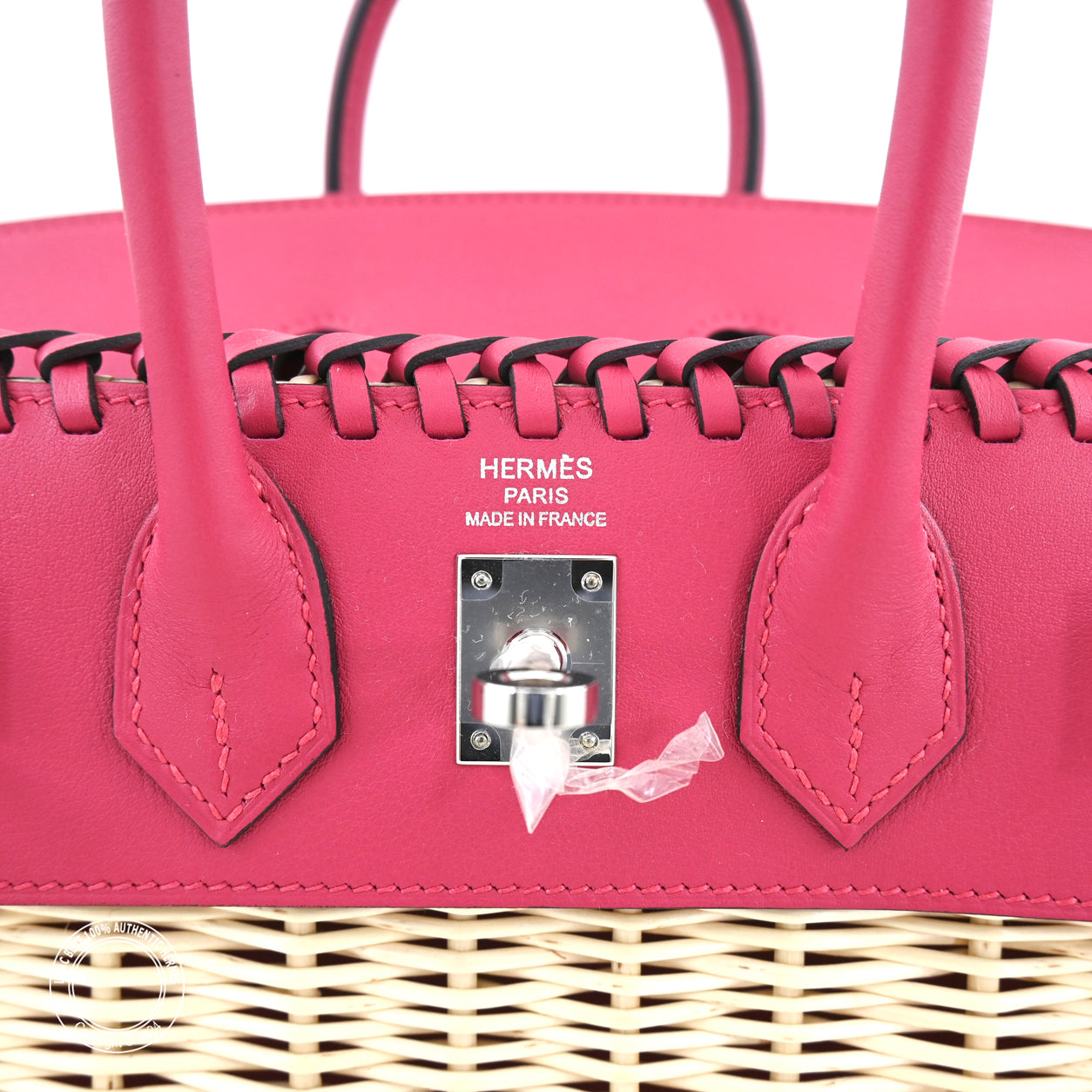 Hermès Birkin 25cm Framboise Picnic Swift/Osier PHW