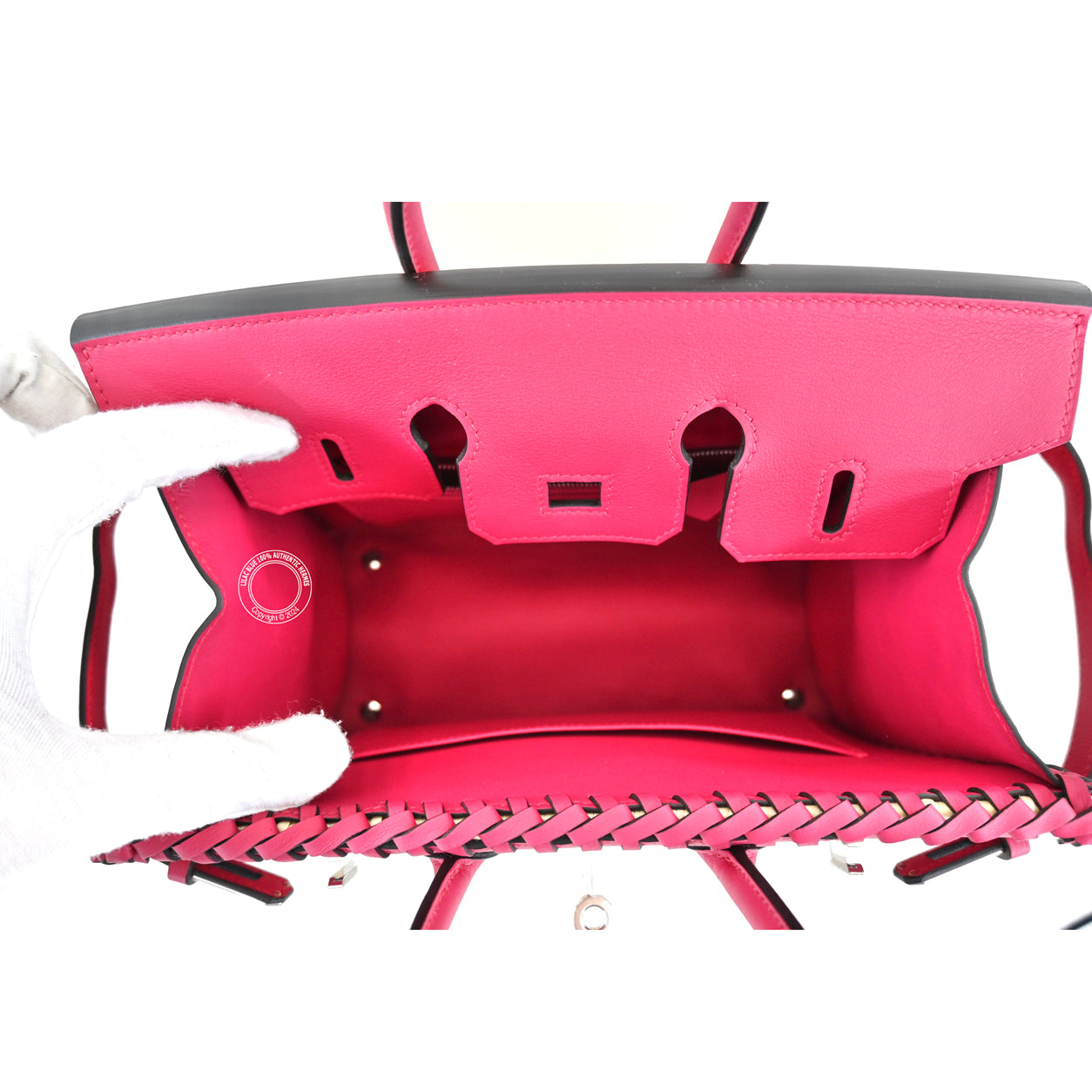 Hermès Birkin 25cm Framboise Picnic Swift/Osier PHW