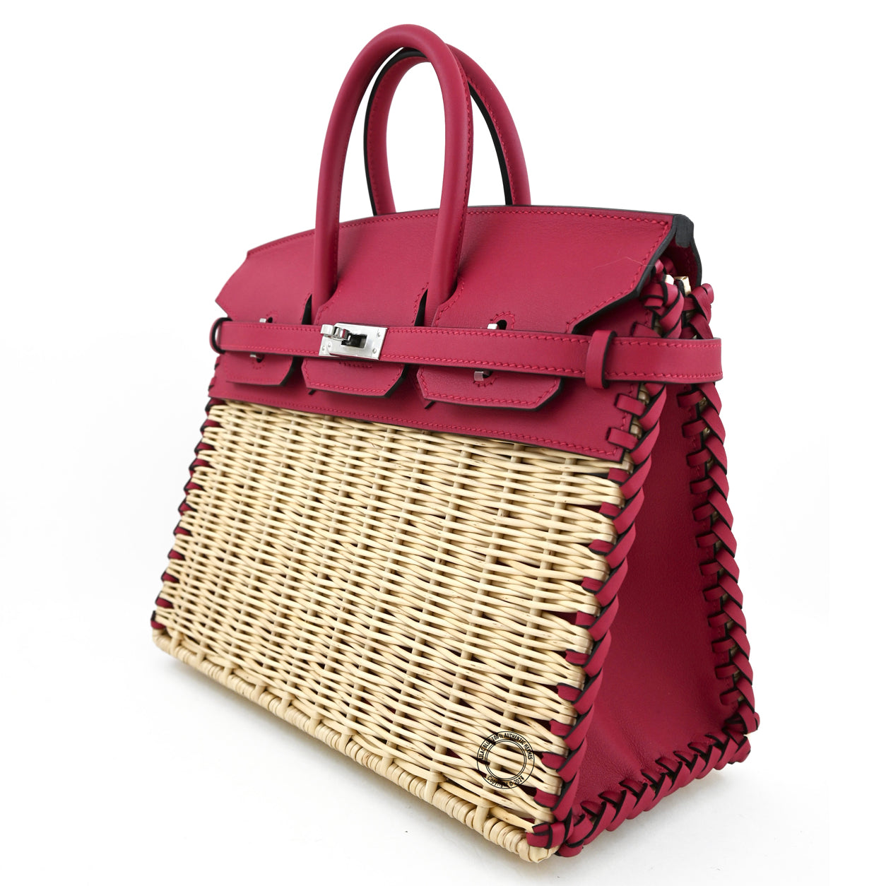 Hermès Birkin 25cm Framboise Picnic Swift/Osier PHW