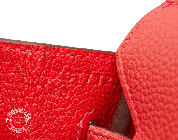 Hermes Birkin 25cm Geranium Togo PHW