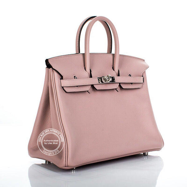 Hermès Birkin 25cm Glycine Evercolor PHW