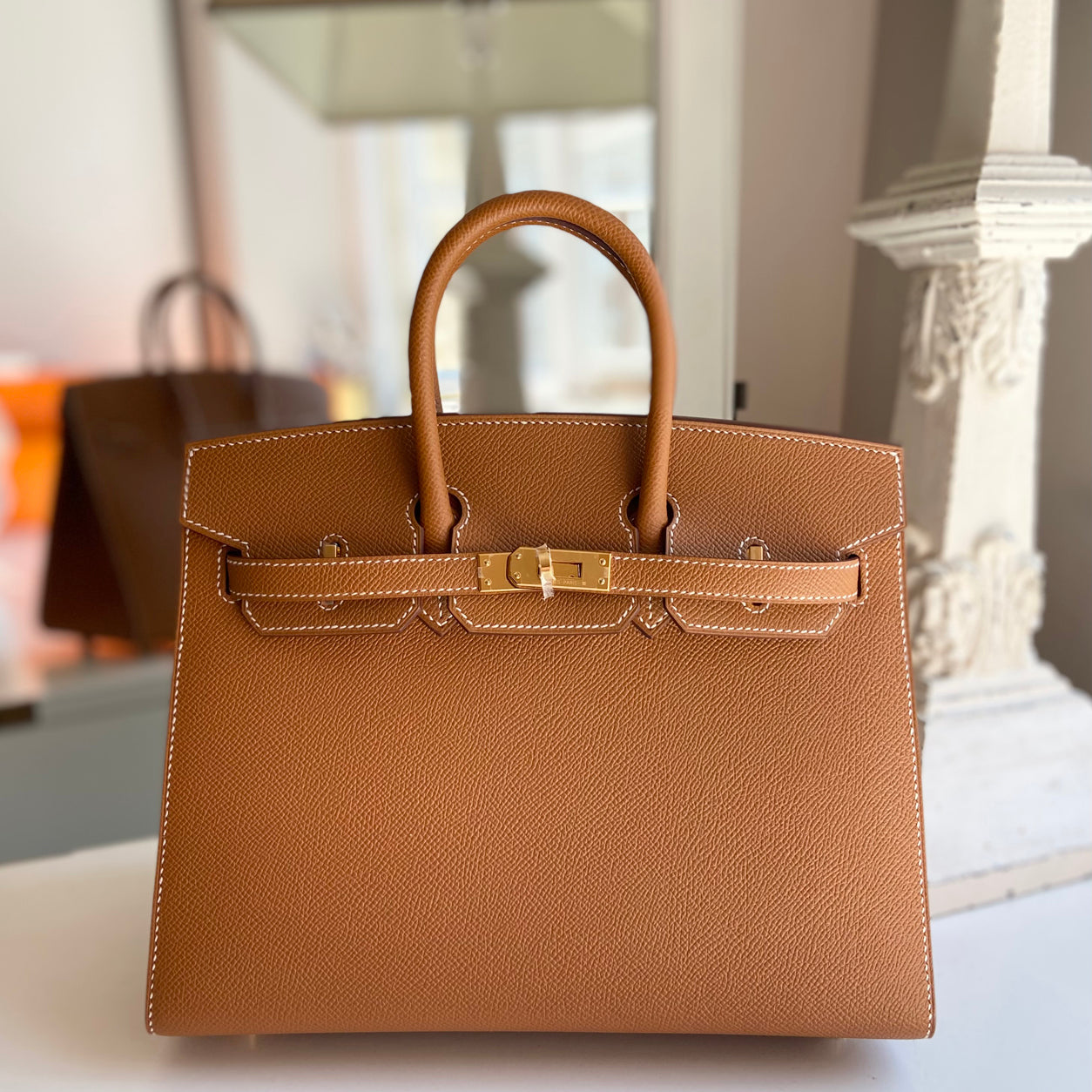 Hermès Birkin 25cm Gold Epsom Sellier GHW
