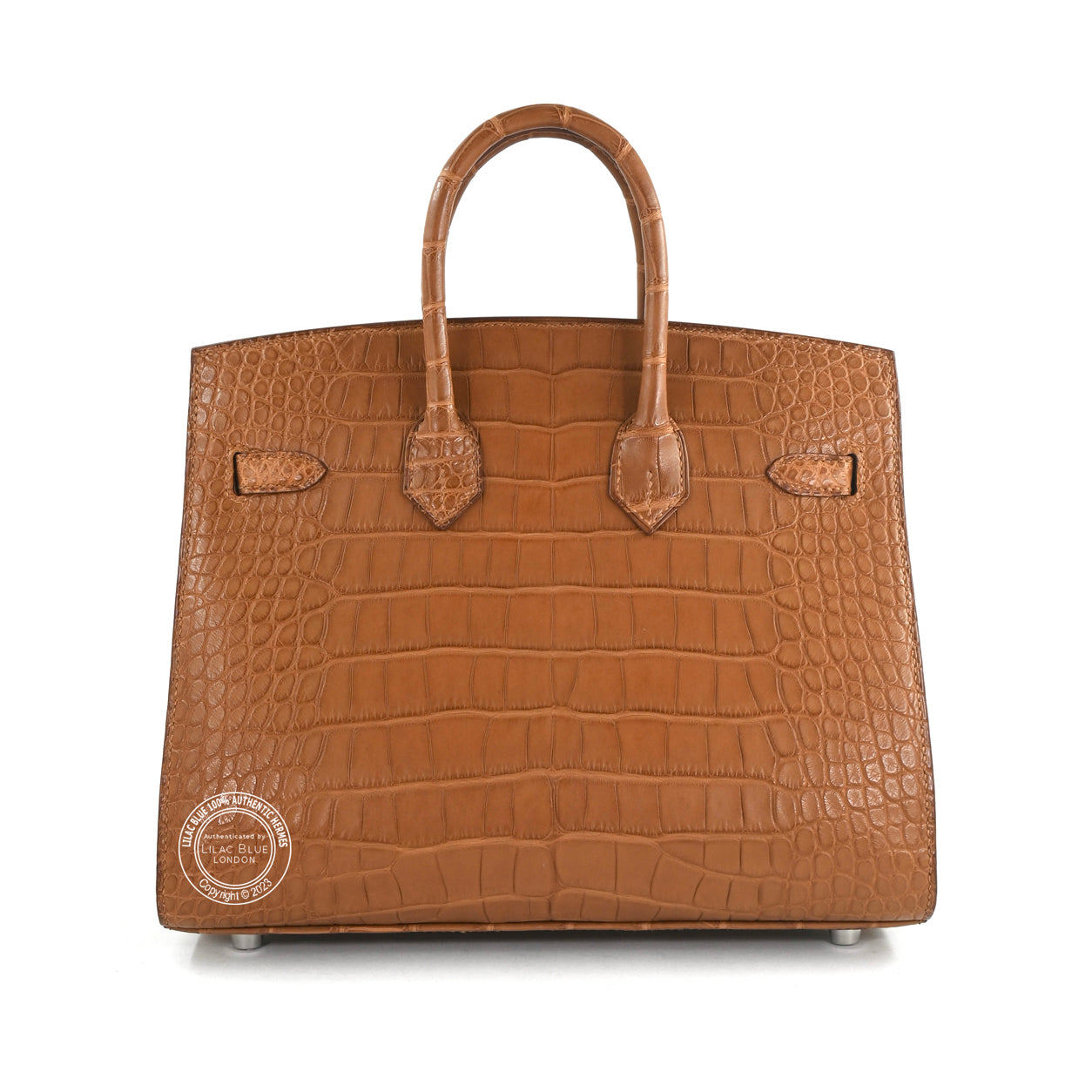 Hermès Birkin 25cm Gold Sellier Matte Alligator PHW