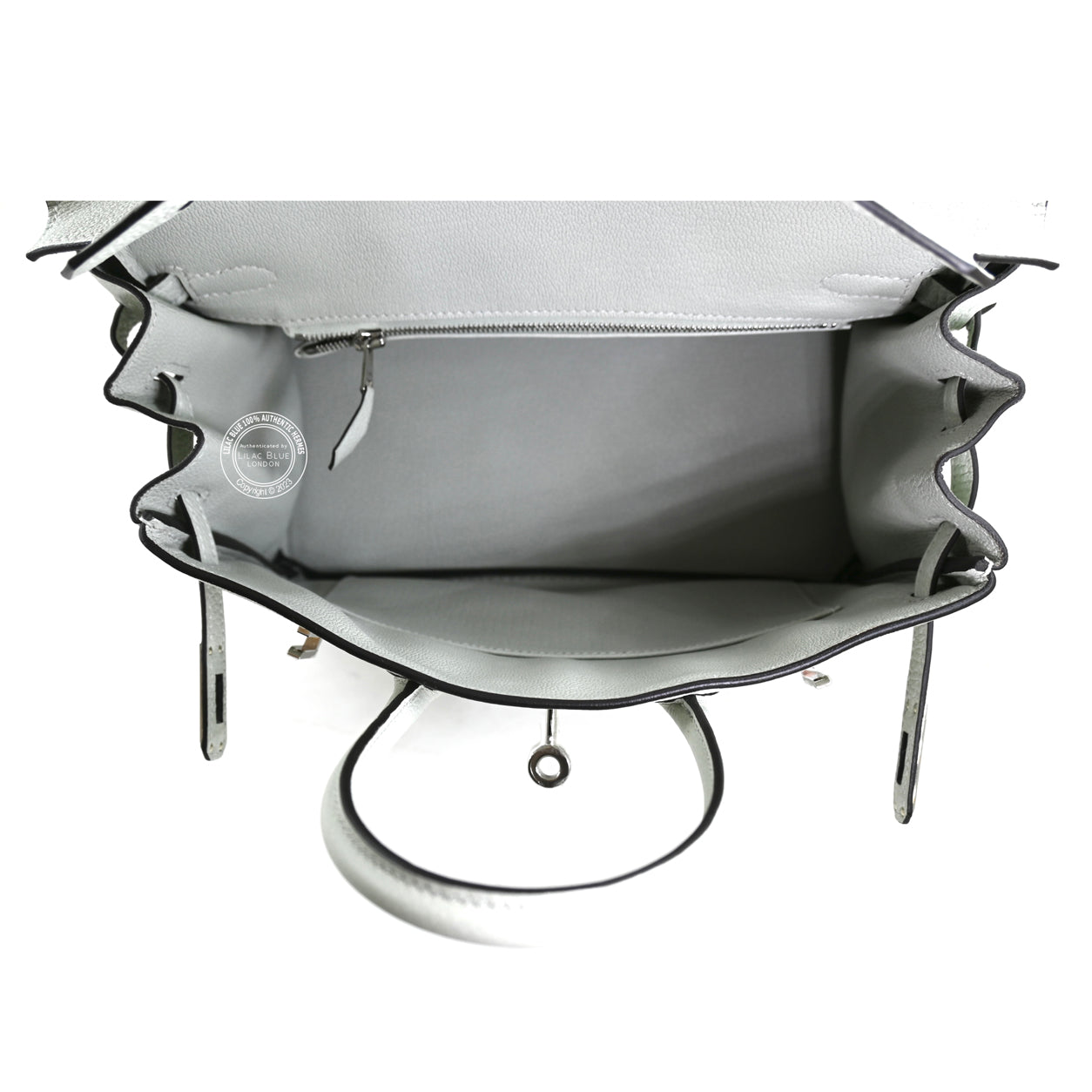 Hermès Birkin 25cm Gris Neve Togo PHW