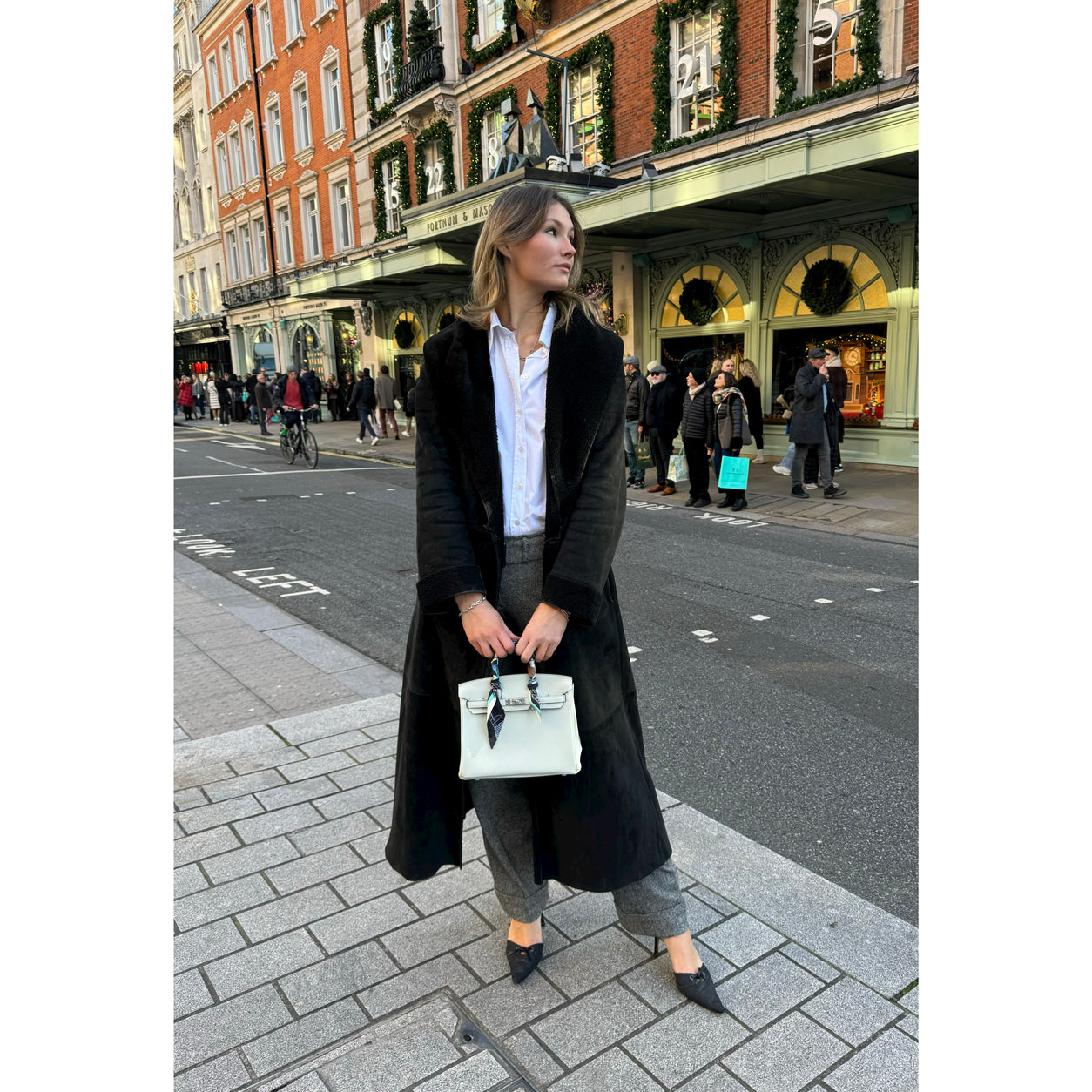 Hermès Birkin 25cm Gris Neve Togo PHW