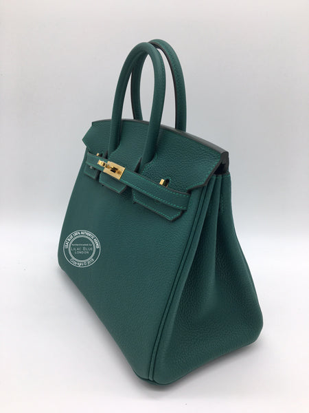 Hermès Birkin 25cm Malachite Togo GHW