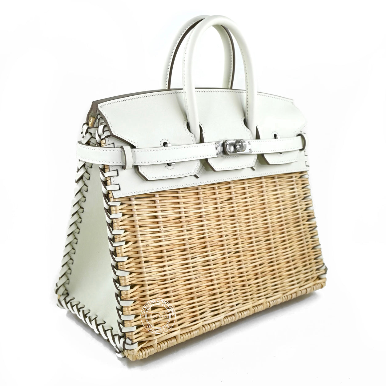 Hermes Birkin 25cm Mushroom Picnic Swift/Osier PHW