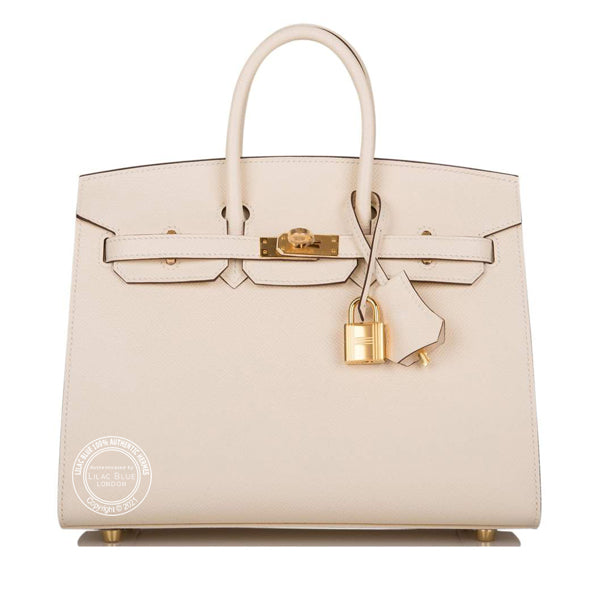 Hermès Birkin 25cm Nata Sellier Epsom GHW