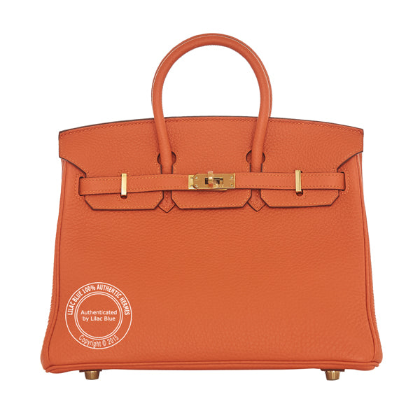 Hermès Birkin 25cm Orange Togo GHW - Preloved