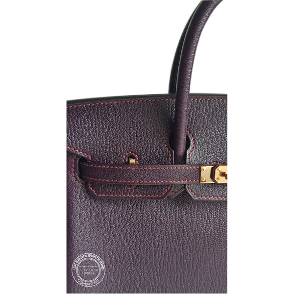 Hermès Birkin 25cm Raisin/Rouge Grenat HSS Chevre RGHW