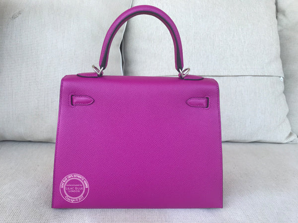 Hermès Kelly 25cm Rose Pourpre Epsom PHW