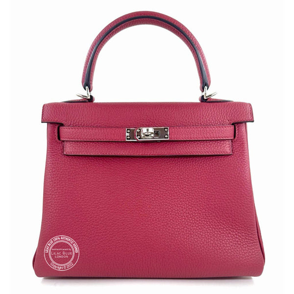 Hermes Kelly 25cm Rouge Grenat Togo PHW