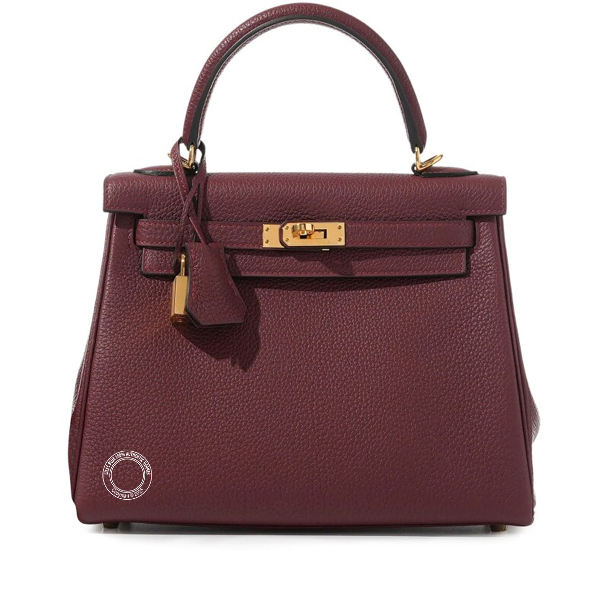 Hermès Kelly 25cm Rouge H Togo GHW