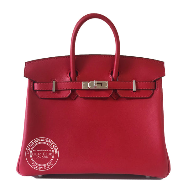 Hermès Birkin 25cm Rouge Piment Swift PHW