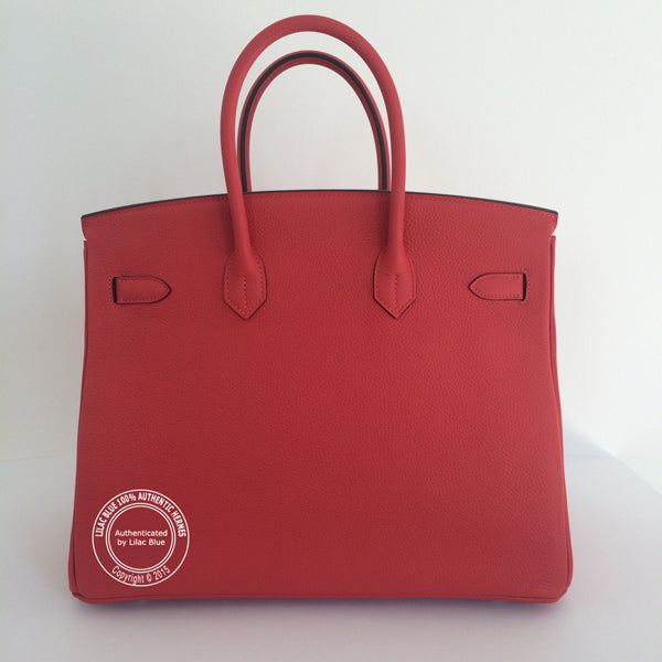 Hermès Birkin 25cm Rouge Pivoine Togo PHW