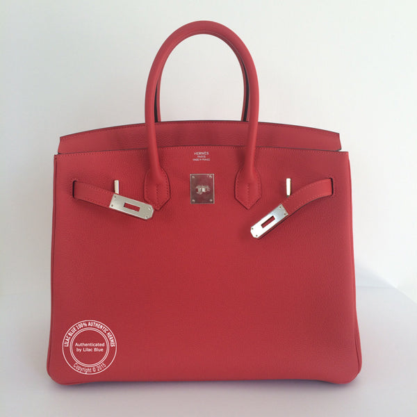 Hermès Birkin 25cm Rouge Pivoine Togo PHW