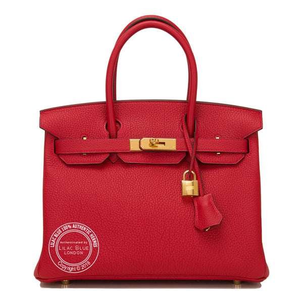 Hermès Birkin 25cm Rouge Vif Togo GHW