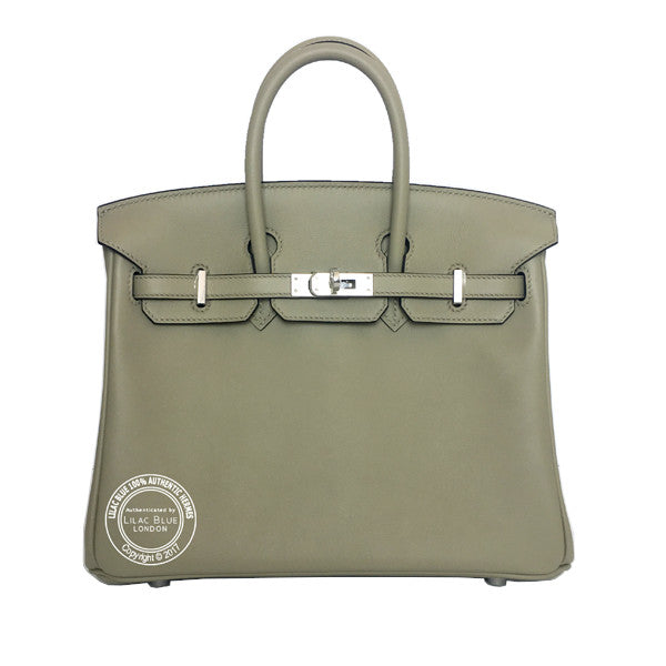 Hermès Birkin 25cm Sauge Swift PHW