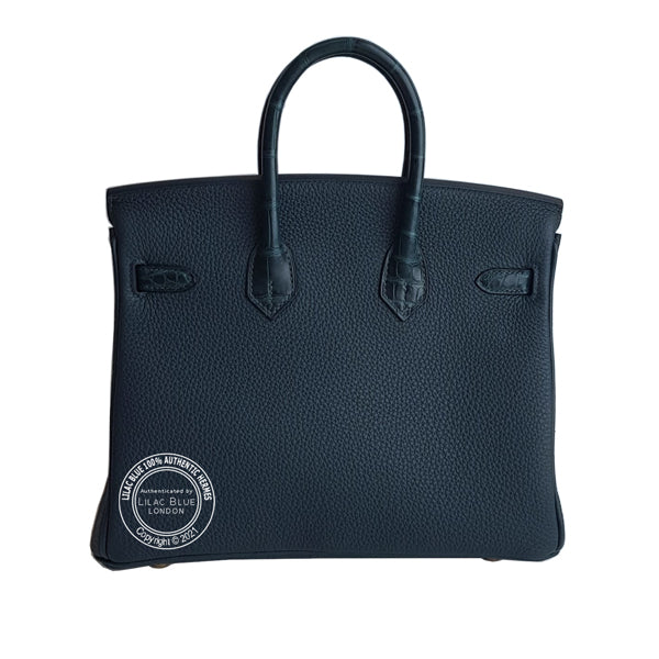 Hermès Birkin 25cm Vert Cypress Touch Matte Alligator/Togo GHW