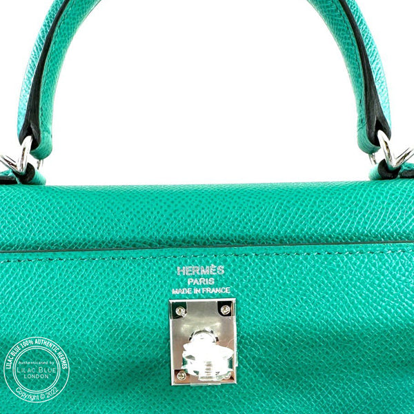 Hermès Kelly 25cm Vert Jade Epsom PHW