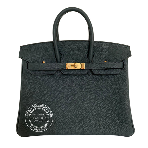 Hermès Birkin 25cm Vert Rousseau Togo GHW