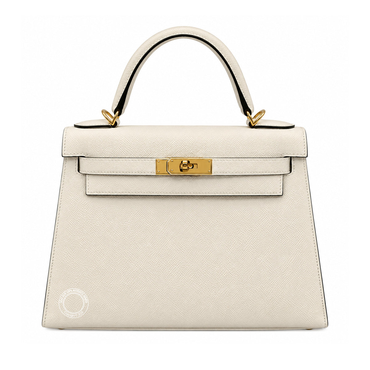 Hermès Kelly 25cm Nata Epsom GHW - Preloved