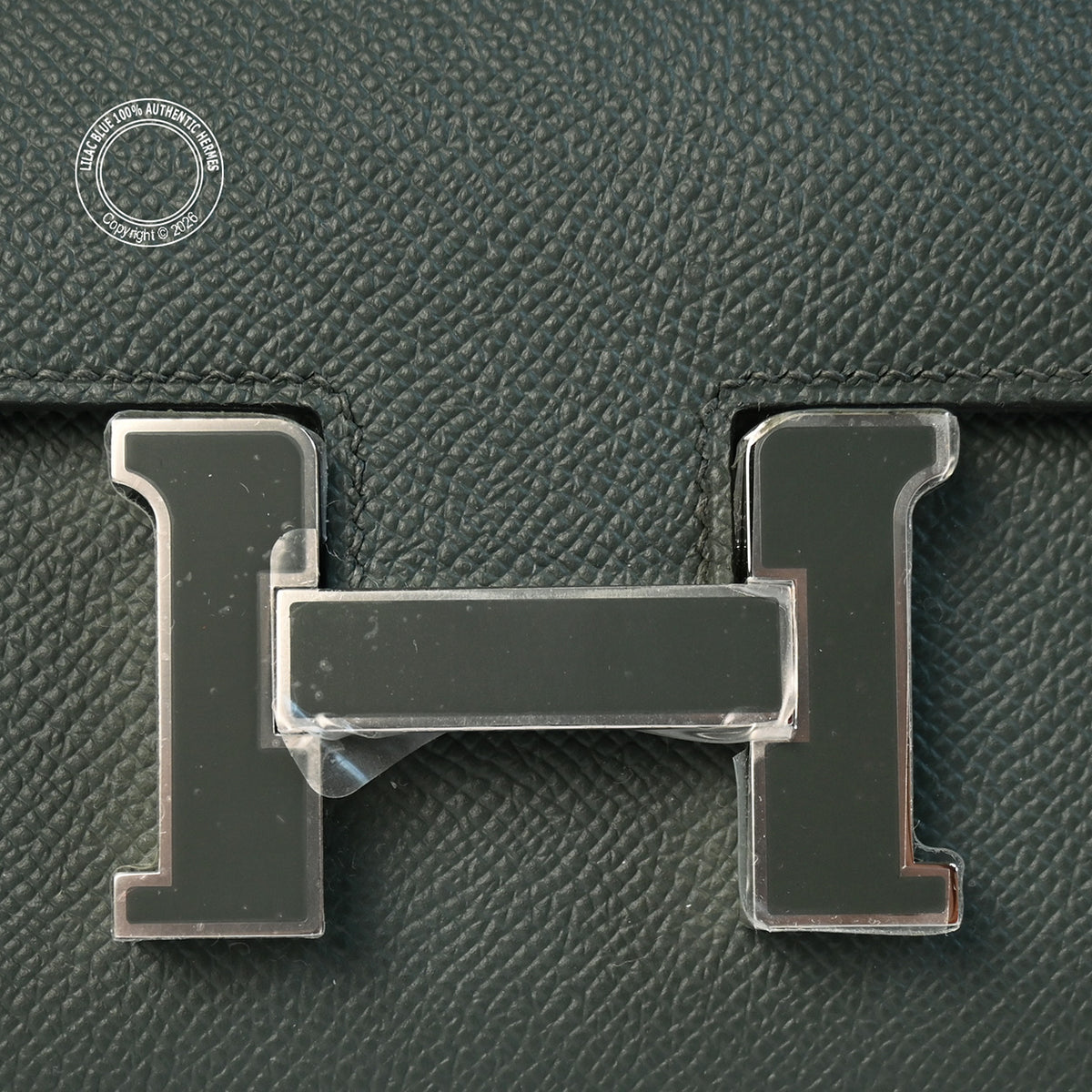 Hermès Constance 25cm Vert Mangrove Elan Epsom PHW/Enamel