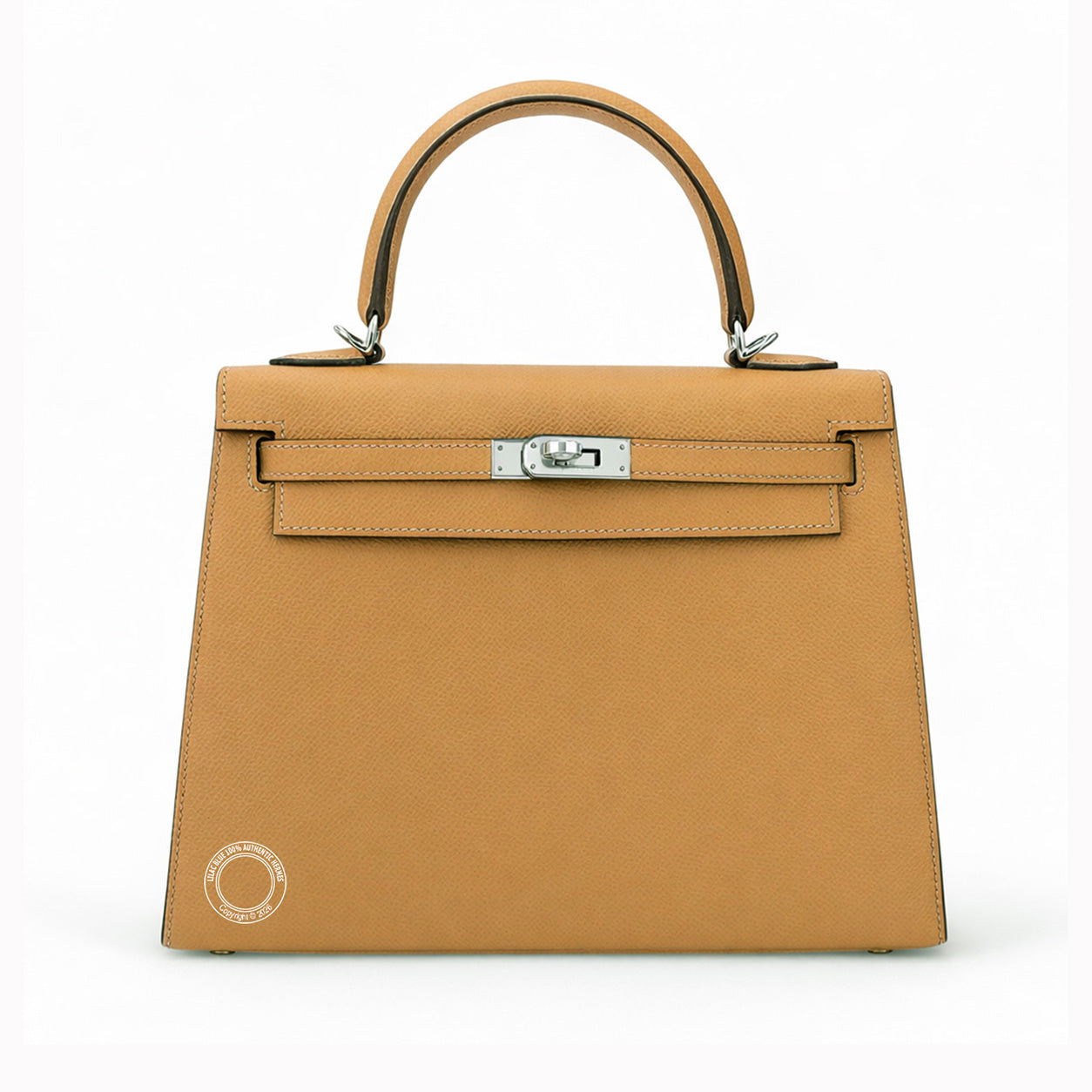 Hermès Kelly 25cm Biscuit Epsom PHW